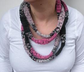 Extra Long Infinity Rope Scraf, crochet tube scarf, wrap scarf, ready to ship.