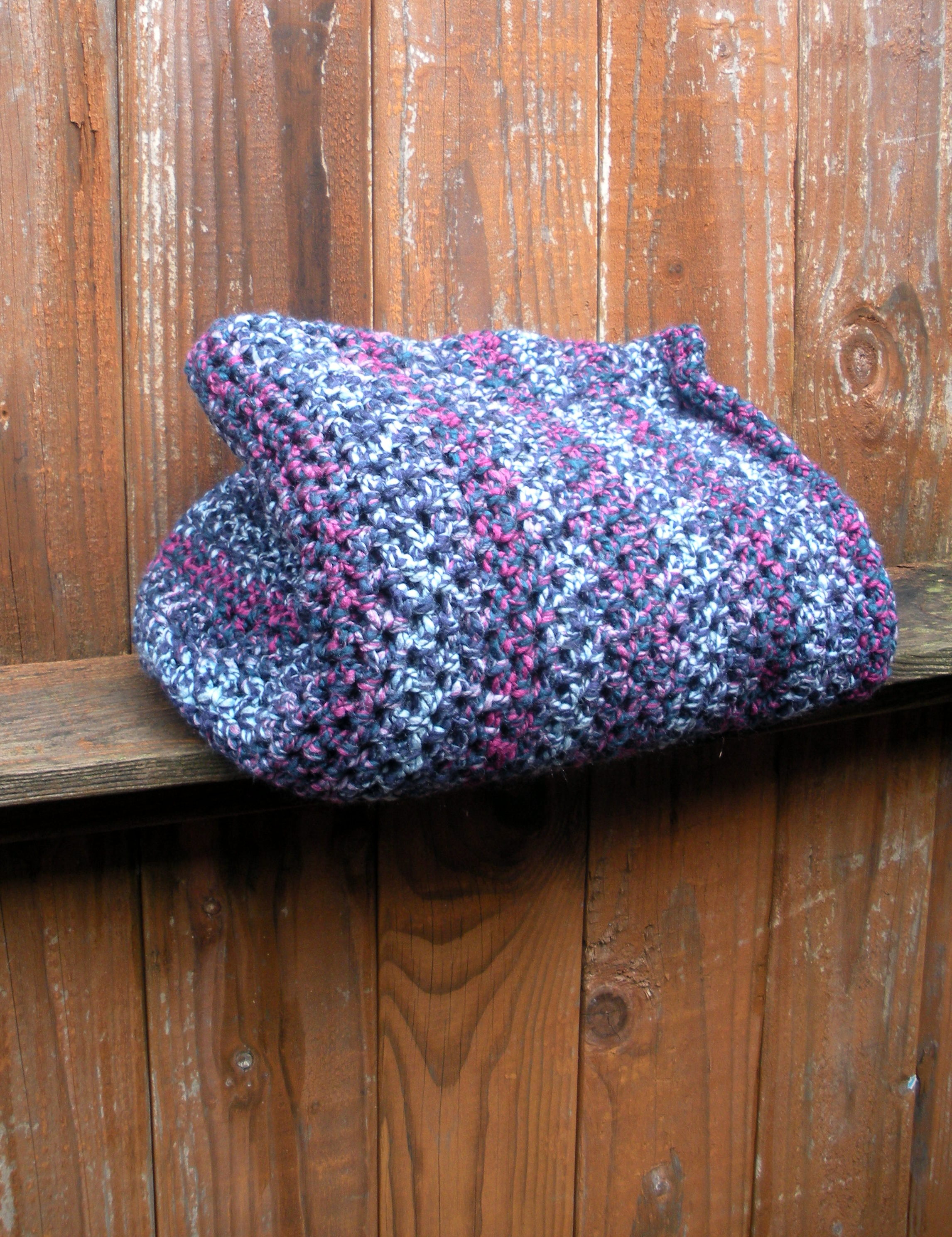 Toddler Afghan Crochet Blanket, Kids Blanket, Lapghan, Decorative Throw In Denim Blue And